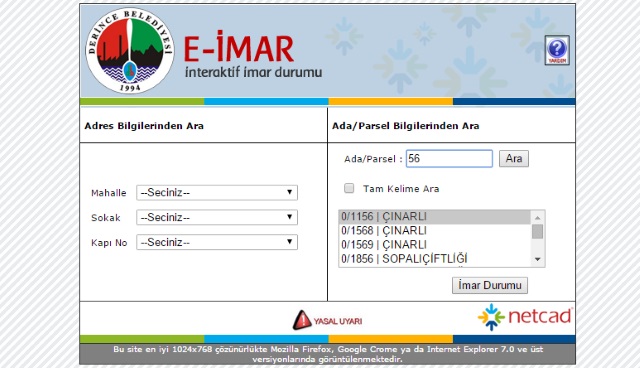 Kocaeli Derince Belediyesi İmar Durumu Sorgulama Nasıl Yapılır?